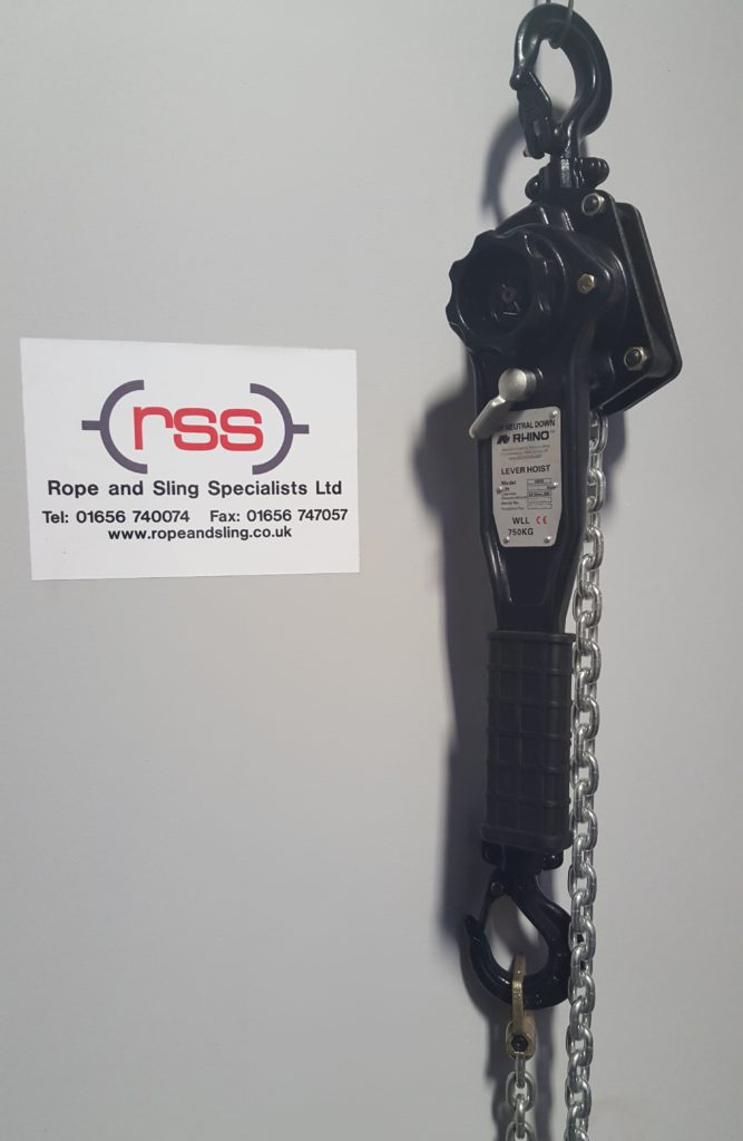 750Kg Lever Hoist X 1.5mtr Hol Rope and Sling